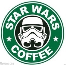 STAR WARS COFFEE HELMET TOOLBOX BUMPER STICKER DECAL MADE IN USA