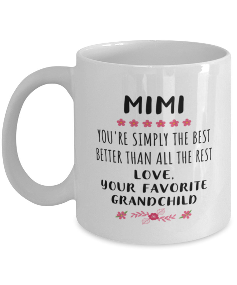 Funny Mimi Mug from Grandson - Perfect Mother's Day Gift for Mimi