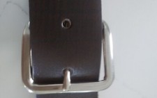 GENUINE BROWN OIL TAN LEATHER BELT IN SIZES TO FIT MOST, 1.5" WIDE, USA SELLER