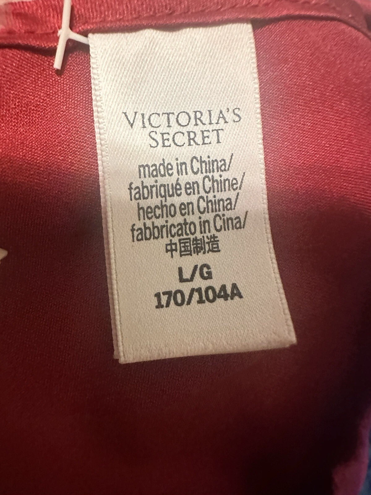 UNDERCOVER Abito Victoria Secret rosso pizzo incrociato davanti slip taglia large