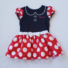 Disney Minnie Mouse Girls Baby Toddler Dress Costume Size 18 Months Polka Dot