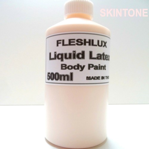 500ml Liquid Latex Halloween Black White Blue green flesh Fake Skin