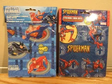 Marvel Spider-Man & DC Justice League Stretchable Fabric Book Cover NEW