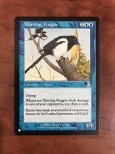Thieving Magpie The List MTG Magic the Gathering Card NM Mint Urza's Destiny