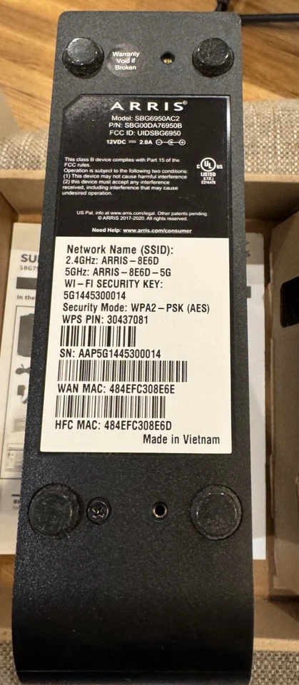 Arris Reburbished Surfboard Modem & Wi-Fi Router Docsis 3.0 - Image 3 of 4