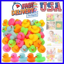 50pcs Mini Rubber Ducks Bath Toys, Multicolor Rubber Duckies Bulk, Mini Ducks...