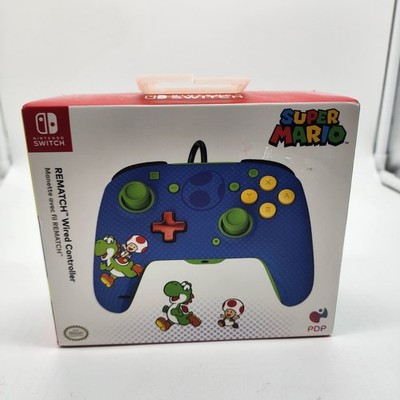 PDP REMATCH Advanced Wired Controller Nintendo Switch Super Mario Toad Yoshi NIB