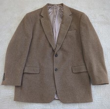 Vintage Jos A Bank 100 Camel Hair Gordon Blazer 44L Tan Brown Sport Jacket Coat