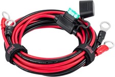 3/8" Ring Eyelet Terminal Battery Boost Cable Heavy-Duty 30A Fuse 1 Size: 10FT