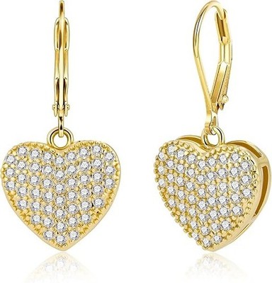 Aretes Colgantes Chapado En Oro 14k Para Mejores Mujer Regalos Mujeres Novias