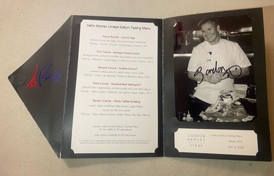 Hell's Kitchen Tasting Menu Gordon Ramsay Autograph