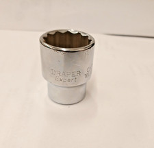 Image of DRAPER EXPERT 11864 1/2" DRIVE 1" SOCKET 12 SIDED BI-HEX STANDARD DEPTH