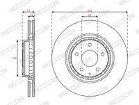 Ferodo 2X Bremsscheibe BelüFtet Passend FüR Mazda CX-5 KF 6 Kombi GJ GL GH