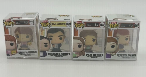 The Office - Funko Bitty Pop Lot of 4 (Michael, Pam, Erin, Meredith)