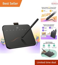 Drawing Tablet Battery-Free Stylus 6x4 Inch 16K Pressure OSU Compatible