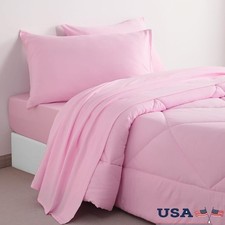 Toddler Bedding Set Microfiber 5 Piece Quilt Sheet Pillowcase Soft Durable New