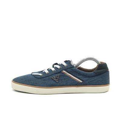 Bugatti Herren Freizeit Schnürschuhe Schuh Blau Textil Low Top Sneaker EU 41