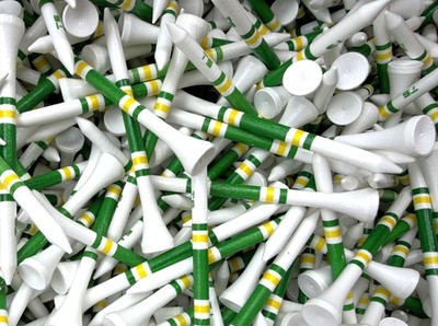 Golf Tees New Wood Bamboo 3 1/4'' Truestrike Augusta Striped USA Golf Tees