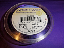 Artistic Wire 22 Gauge Orchid Silver Plated Copper Wire 10 Yards