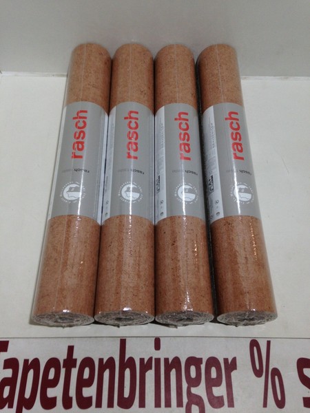 Vliestapete Rasch 4X 520880 (4Rollen) Uni Struktur Putz Braun Terra Restposten-image