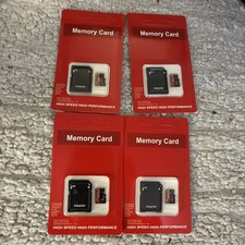 Lot of 4/32GB Micro SD Cards with Adapters - Class 10 High Speed - VERIFIED