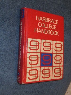 Harbrace College Handbook by John C. Hodges, Mary E. Whitten 1982 HC 9th Edition