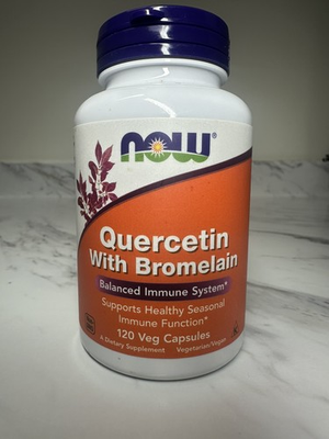 #ad NOW Foods Quercetin w Bromelain Balanced Immune Support Veg Capsules 120 Ct $15.99