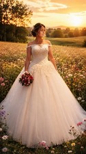 Traumhaftes Brautkleid   neuwertig, nur zur A...