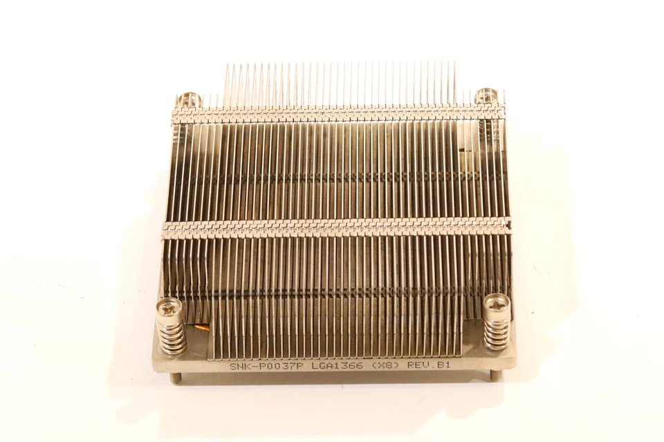 SuperMicro 1U LGA 1366 Passive CPU Cooling Heatsink P/N: SNK-P0037P Tested - Image 2 of 3