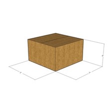 20 7x7x4 Kraft Brown Corrugated Shipping Boxes 32 ECT Single-Wall New