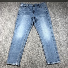 American Eagle 90s Skinny Jeans Womens 18 Medium Wash High Rise Stretch Denim