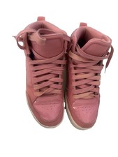 Champion Arena Power H W Pink High Top Leather Sneakers Lace Up Logo