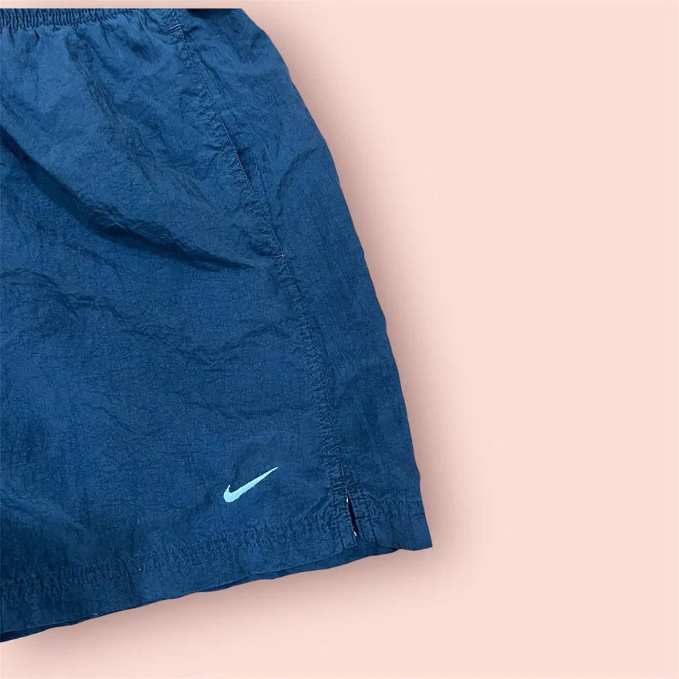 Vintage 90s Nike Nylon Shorts Youth Size Large (12-14) Black Pockets - Image 2 of 4