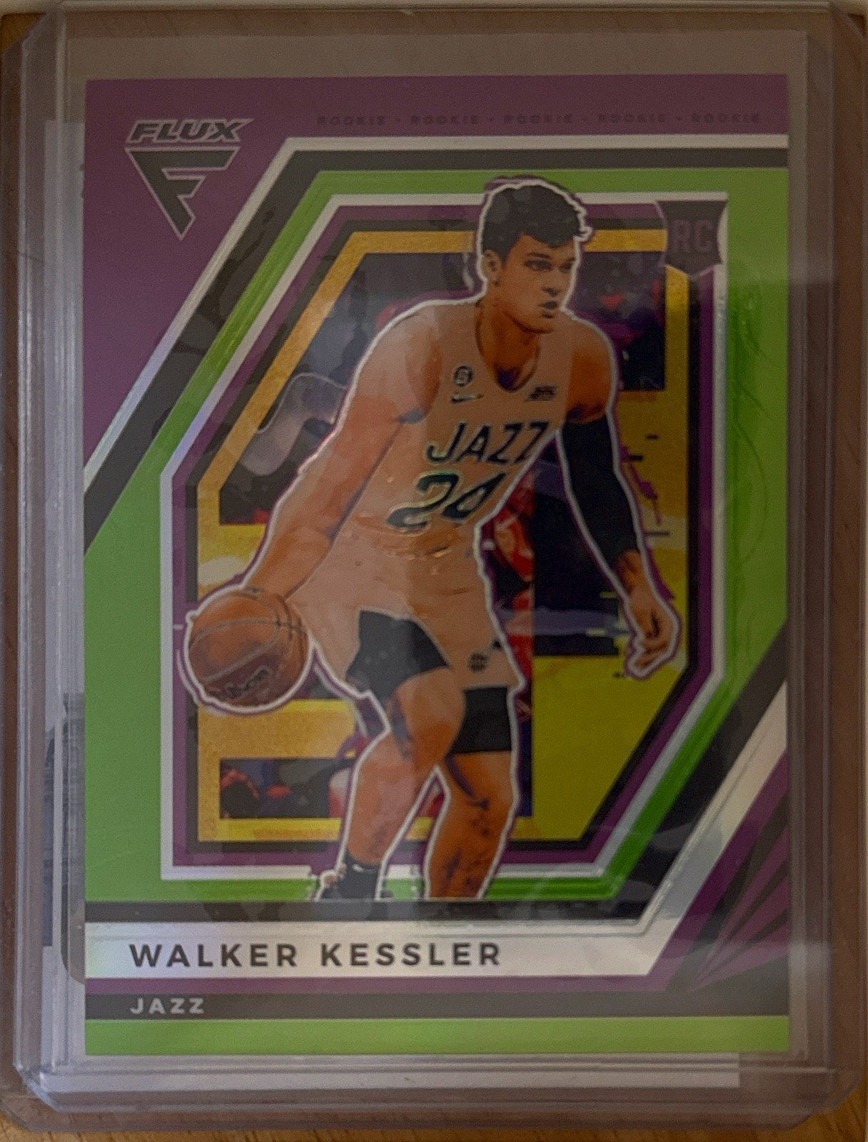 2022-23 Panini Flux Walker Kessler Green 2/5 Rookie #250 Utah Jazz RC