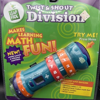 Leap Frog Twist & Shout Division Learning Math Educational Game New 2001