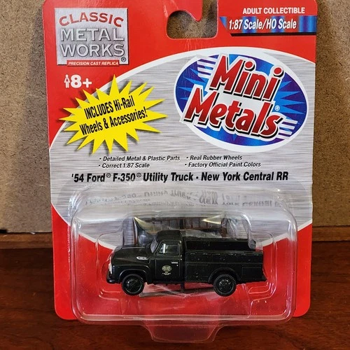 CLASSIC METAL WORKS Mini Metals 30213 1954 Ford F-350 Utility Truck NYC Railroad - Picture 2 of 3
