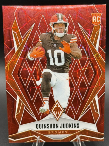 2025 Panini Phoenix #191 Quinshon Judkins Red Lazer Prizm /199