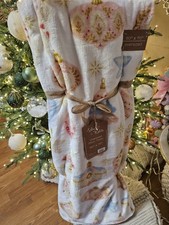Christmas Pastel Oversized Throw Blanket 60x70 Soft Cozy New with Tags