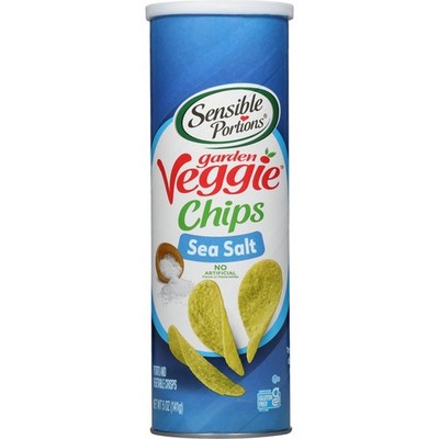 Sensible Portions Stacked Garden Veggie Chips, Sea Salt, 5 oz Pack of 12