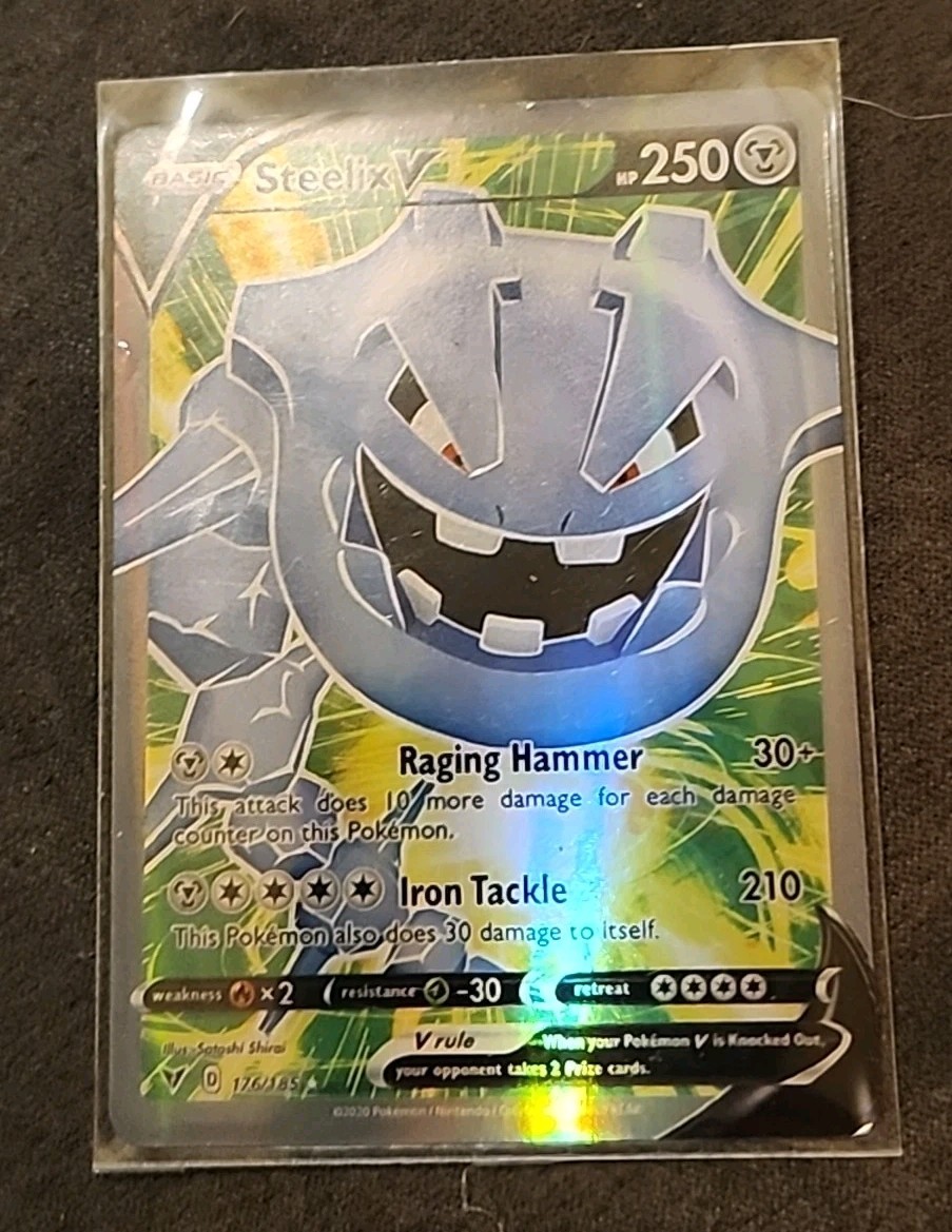 Steelix V - NM/MINT - 176/185 - Full Art Ultra Rare - Vivid Voltage Pokemon Card