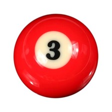 Empire USA 3 Pool Ball Replacement Billiards Ball,2-1/4" 3 single Ball