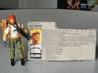 Vintage GI Joe Outback Complete with File Card Hasbro 1987