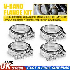 2.5" 63.5mm V-Band Clamp Kit 304 Stainless Steel For Turbo Exhaust Downpipe UK