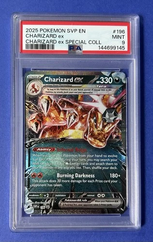 2025 Pokémon SVP EN Charizard ex Charizard ex Special Coll #196 PSA 9 MINT