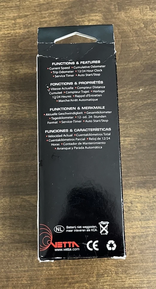 Vetta RT33 Cyclocomputer Odometer Black Color NEW Sealed 2005 - Image 4 of 4