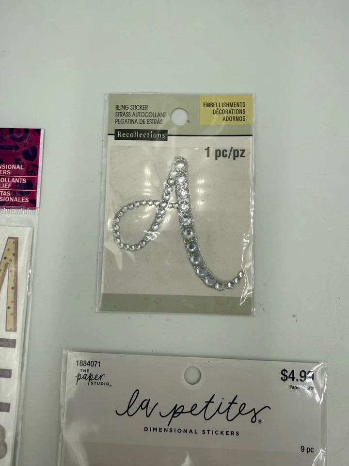 Sticker Lot- 7 Packs Dimensional Stickers- Variety Of Different Stickers - Image 3 of 4