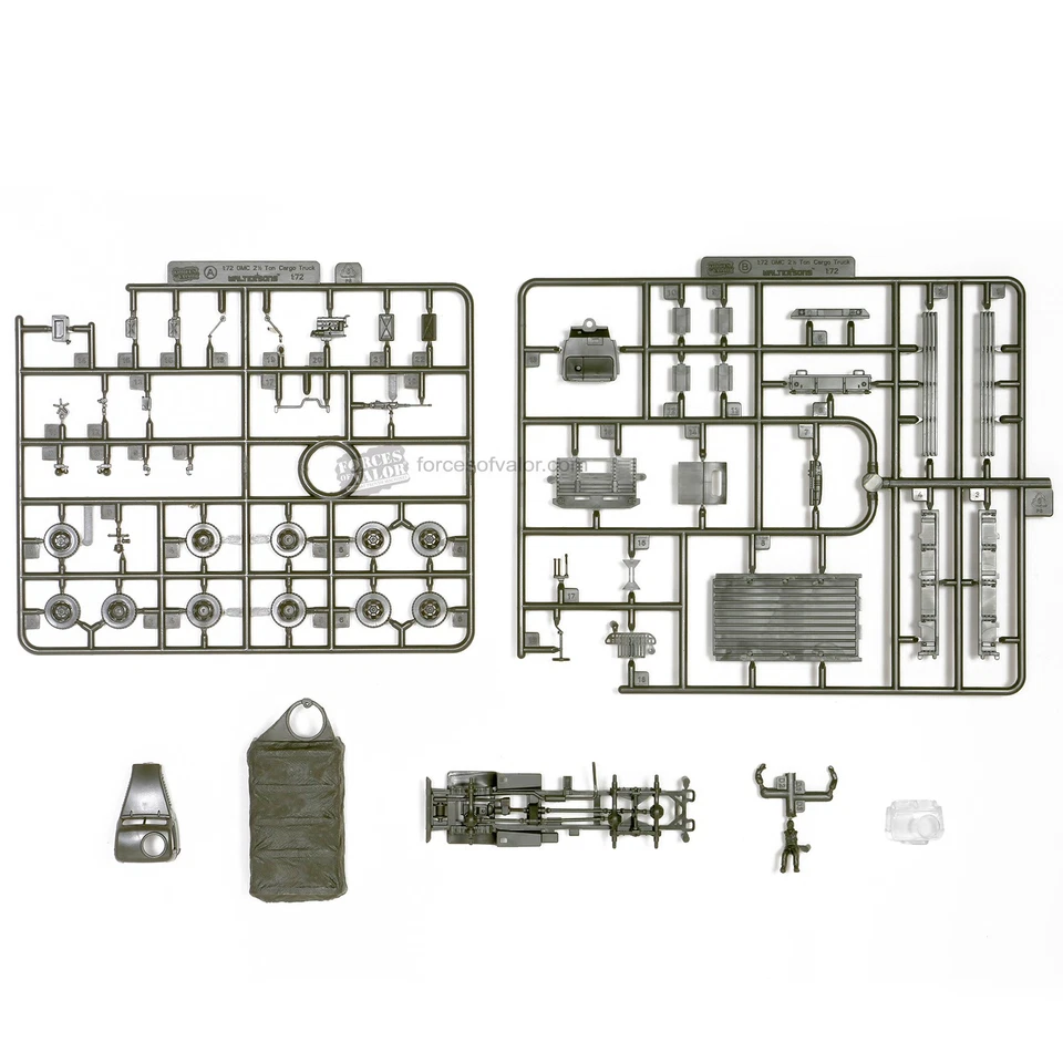 Forces of Valor 873006A U.S. GMC 2.5 Ton cargo truck SCALA 1/72 - Immagine 2 di 4