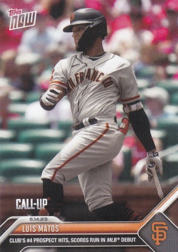 2023 Topps Now 443 Luis Matos