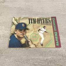 1994 Upper Deck Tim Hyers Rookie San Diego Padres RC #516 Baseball Card. rookie card picture