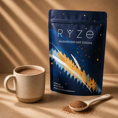 Original Ryze Mushroom Hot Chocolate Cocoa Organic Sleep Mix 20 Servings 7.85 oz